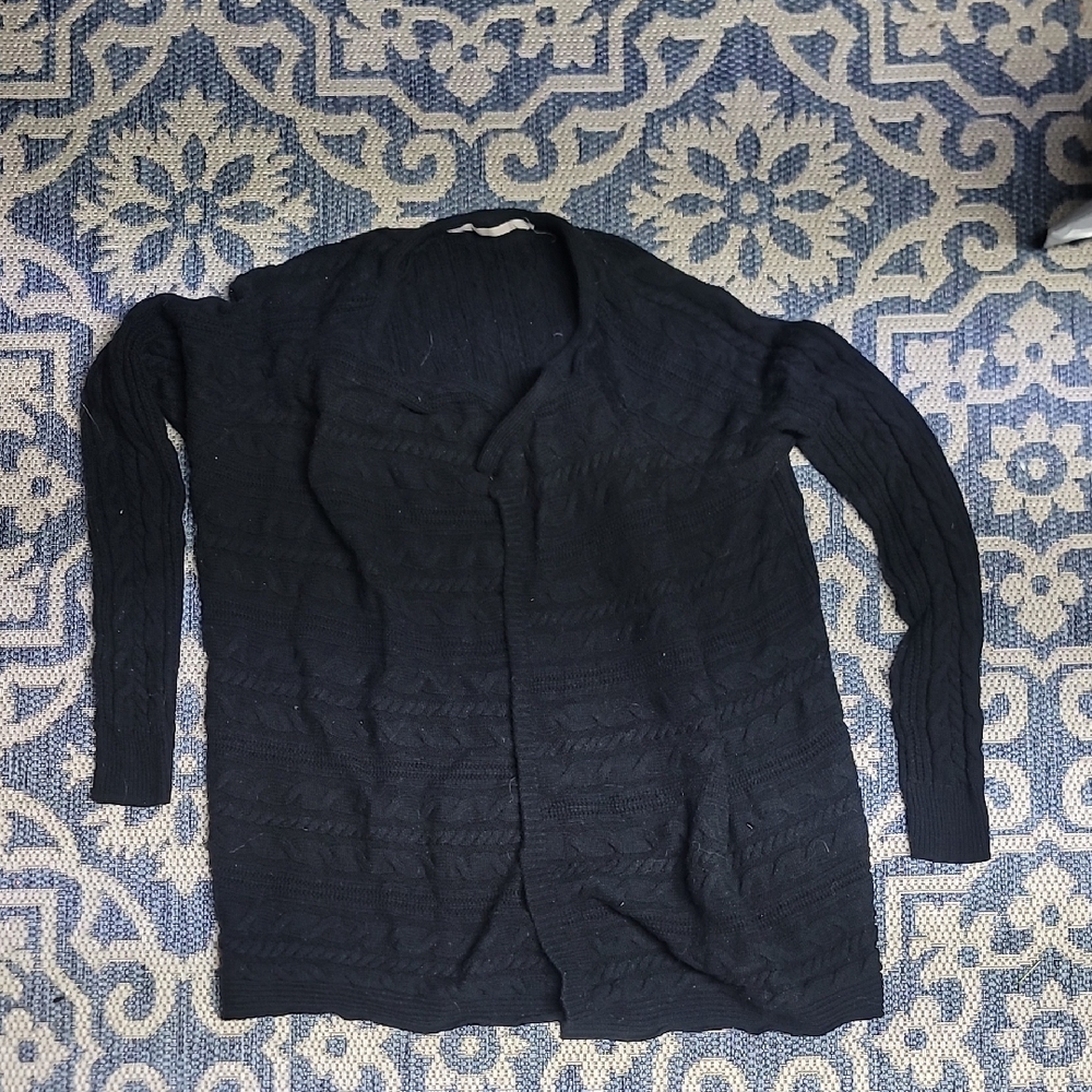 Athlets Open Front Wool Cardigan - XL